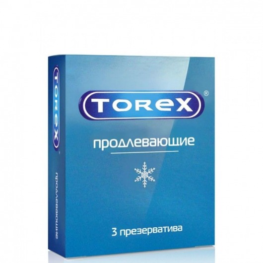 Презервативы Torex  Продлевающие  с пролонгирующим эффектом - 3 шт. - Torex - купить с доставкой в Тюмени