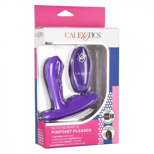 Фиолетовый вибромассажёр простаты Silicone Remote Pinpoint Pleaser - California Exotic Novelties - в Тюмени купить с доставкой