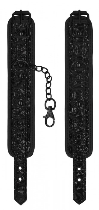 Черные наручники Luxury Hand Cuffs - Shots Media BV - купить с доставкой в Тюмени