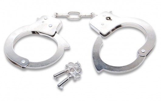 Наручники с ключами Official Handcuffs - Pipedream - купить с доставкой в Тюмени