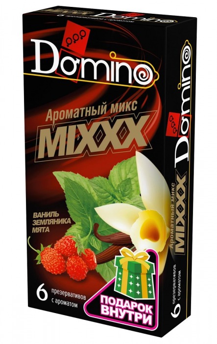 Ароматизированные презервативы DOMINO  Ароматный микс  - 6 шт. - Domino - купить с доставкой в Тюмени