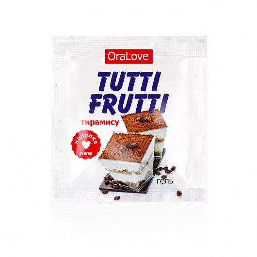 Пробник гель-смазки Tutti-frutti со вкусом тирамису - 4 гр. - Биоритм - купить с доставкой в Тюмени
