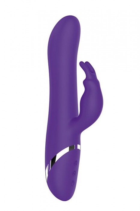 Фиолетовый вибратор-кролик с пуш-эффектом NAGHI NO.39 RECHARGEABLE THRUSTER VIBE - 15 см. - Tonga