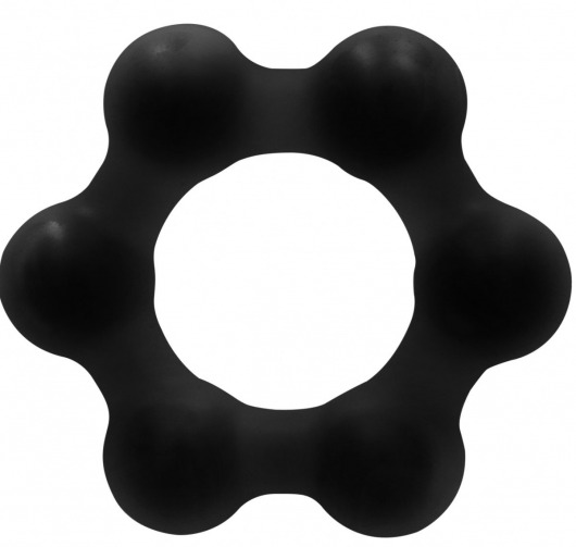 Черное эрекционное кольцо No.82 Weighted Cock Ring - Shots Media BV - в Тюмени купить с доставкой