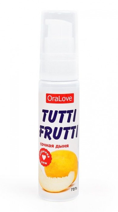 Гель-смазка Tutti-frutti со вкусом сочной дыни - 30 гр. - Биоритм - купить с доставкой в Тюмени