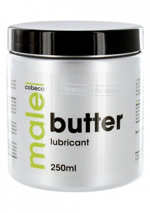 Анальный лубрикант MALE Cobeco Butter Lubricant - 250 мл. - Cobeco - купить с доставкой в Тюмени