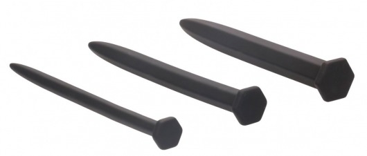 Набор из 3 гладких стимуляторов уретры Silicone Rugged Nail Plug Set - Shots Media BV - купить с доставкой в Тюмени