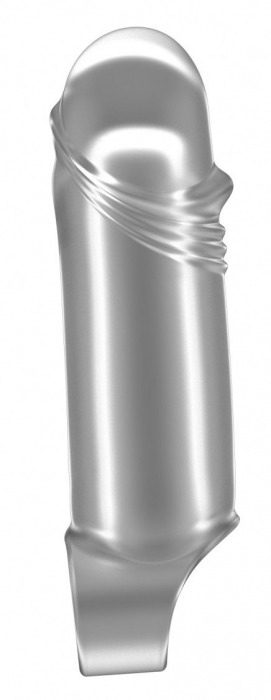 Прозрачная увеличивающая насадка с кольцом N35 Stretchy Thick Penis - 15,2 см. - Shots Media BV - в Тюмени купить с доставкой