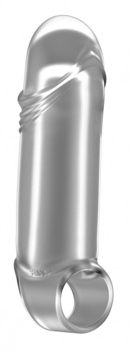 Прозрачная увеличивающая насадка с кольцом N35 Stretchy Thick Penis - 15,2 см. - Shots Media BV - в Тюмени купить с доставкой