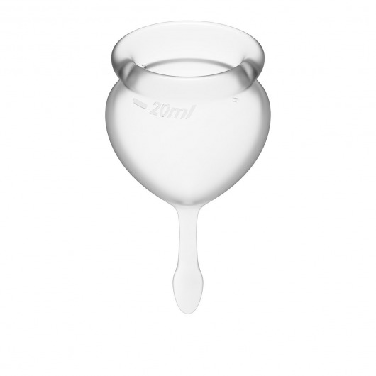 Набор прозрачных менструальных чаш Feel good Menstrual Cup - Satisfyer - купить с доставкой в Тюмени