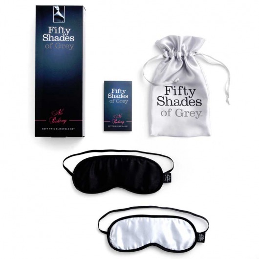 Набор из двух масок на глаза Soft Blindfold Twin Pack - Fifty Shades of Grey - купить с доставкой в Тюмени