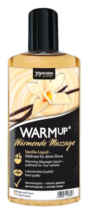 Массажное масло с ароматом ванили WARMup vanilla - 150 мл. - Joy Division - купить с доставкой в Тюмени