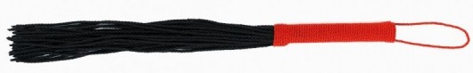 Черная плеть-флогер с красной ручкой - Джага-Джага - купить с доставкой в Тюмени
