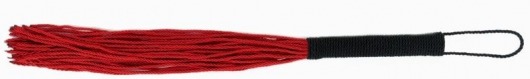 Красная плеть-флогер с черной ручкой - Джага-Джага - купить с доставкой в Тюмени