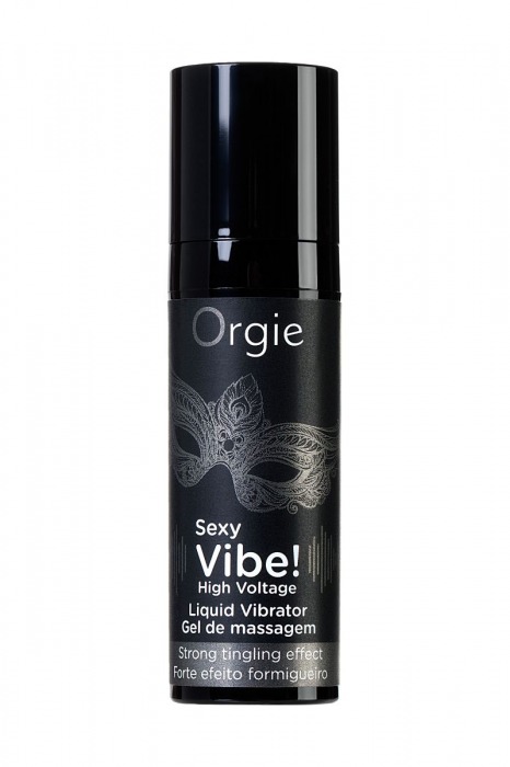 Гель для массажа ORGIE Sexy Vibe High Voltage с эффектом вибрации - 15 мл. - ORGIE - купить с доставкой в Тюмени