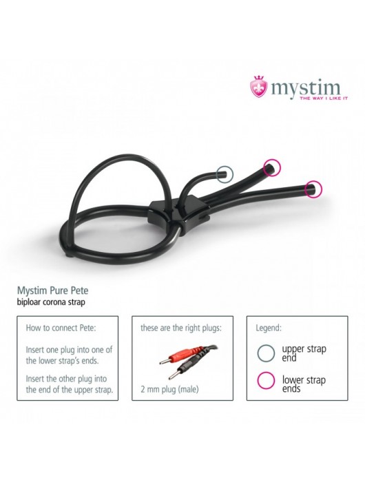 Утяжка под головку для электростимулятора Pure Pete - MyStim - купить с доставкой в Тюмени