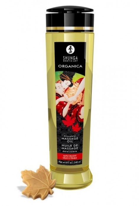 Массажное масло с ароматом кленового сиропа Organica Maple Delight - 240 мл. - Shunga - купить с доставкой в Тюмени