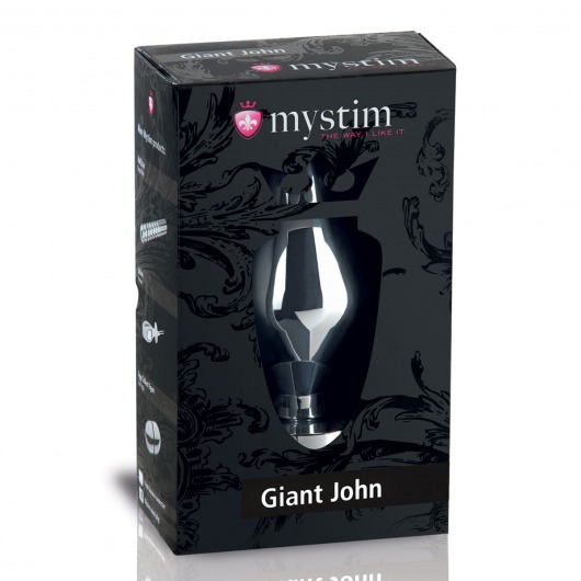 Анальный электростимулятор Giant John размера XXL - 16 см. - MyStim - купить с доставкой в Тюмени
