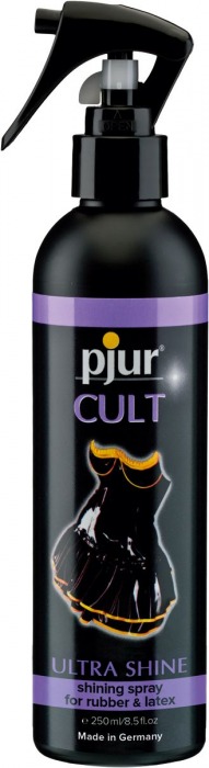 Спрей для ухода за одеждой из латекса pjur CULT Ultra Shine - 250 мл. - Pjur - купить с доставкой в Тюмени