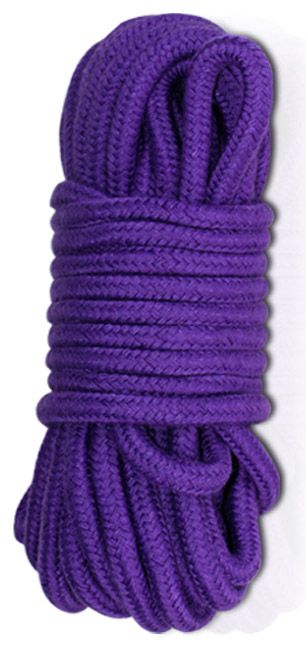 Фиолетовая верёвка для любовных игр - 10 м. - Lovetoy - купить с доставкой в Тюмени
