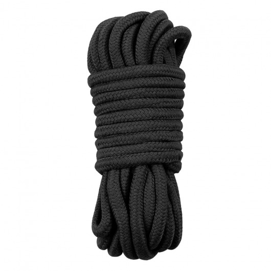 Черная верёвка для любовных игр - 10 м. - Lovetoy - купить с доставкой в Тюмени