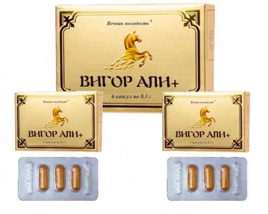 БАД для мужчин  Вигор Али+  - 6 капсул (0,3 гр.) - ФИТО ПРО - купить с доставкой в Тюмени