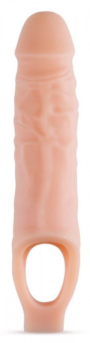 Телесный реалистичный фаллоудлинитель 9 Inch Silicone Cock Sheath Penis Extender - 22,86 см. - Blush Novelties - в Тюмени купить с доставкой