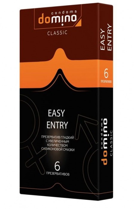 Презервативы с увеличенным количеством смазки DOMINO Easy Entry - 6 шт. - Domino - купить с доставкой в Тюмени
