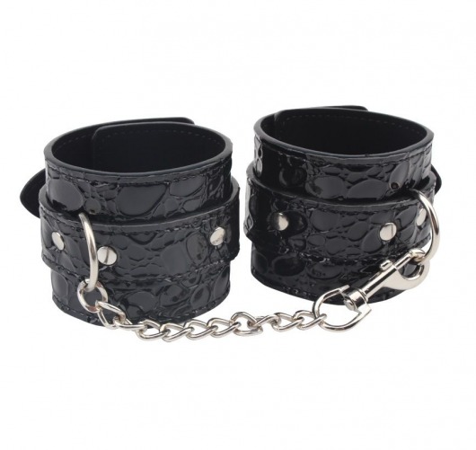 Черные наручники Be good Wrist Cuffs - Chisa - купить с доставкой в Тюмени