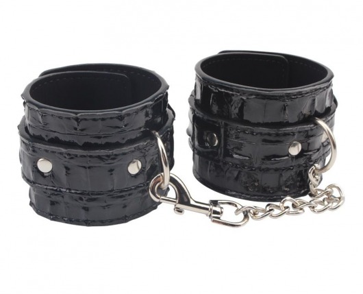 Черные наручники Surrender Wrist Restraints - Chisa - купить с доставкой в Тюмени