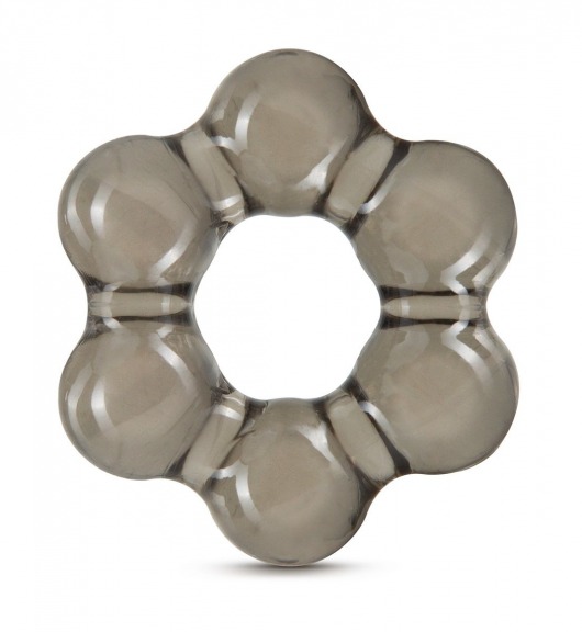 Дымчатое эрекционное кольцо Stay Hard Thick Bead Cock Ring - Blush Novelties - в Тюмени купить с доставкой