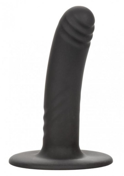 Черный анальный стимулятор 4.75” Ridged Probe - 12 см. - California Exotic Novelties - купить с доставкой в Тюмени