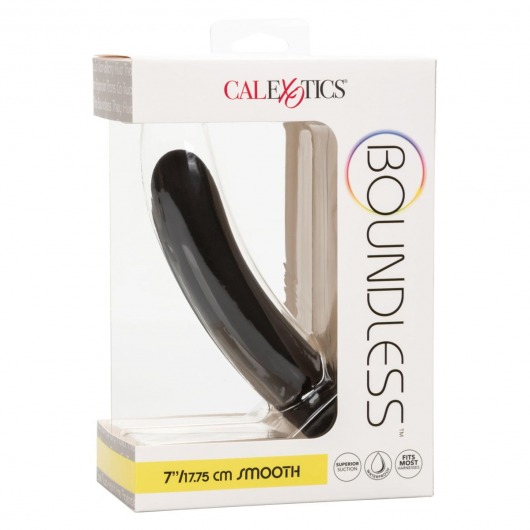 Черный силиконовый анальный стимулятор 7” Smooth Probe - 17,75 см. - California Exotic Novelties - купить с доставкой в Тюмени