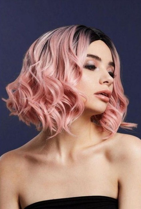 Нежно-розовый парик  Кортни - Fever купить с доставкой