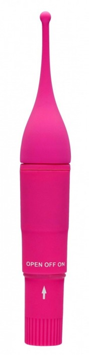 Розовый клиторальный вибромассажер Clitoral Tickler - 16,2 см. - Shots Media BV