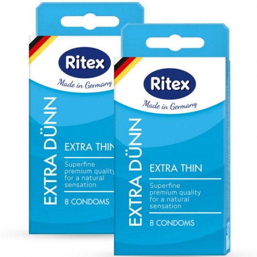 Ультратонкие презервативы RITEX EXTRA DUNN - 8 шт. - RITEX - купить с доставкой в Тюмени