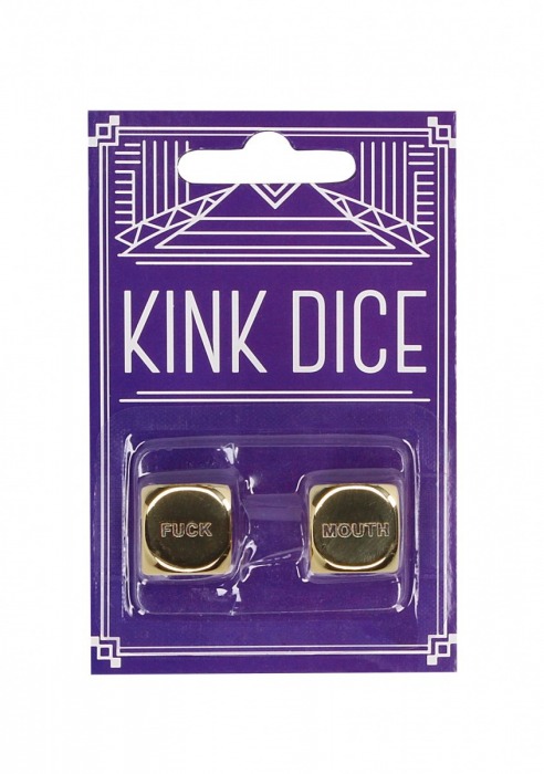 Золотистые игральные кубики Kink Dice - Shots Media BV - купить с доставкой в Тюмени