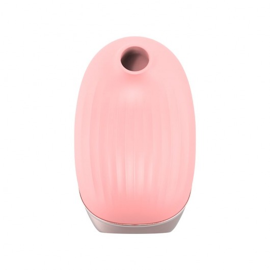 Розовый вибростимулятор с вакуумной стимуляцией Cherubic - Viotec
