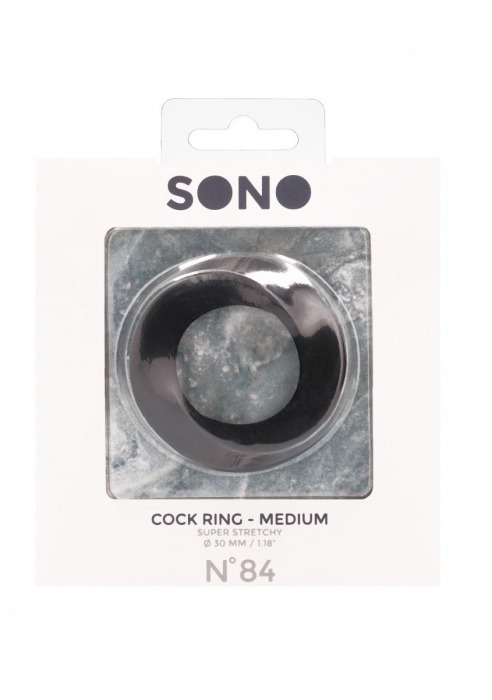 Черное эрекционное кольцо N 84 Cock Ring Medium - Shots Media BV - в Тюмени купить с доставкой
