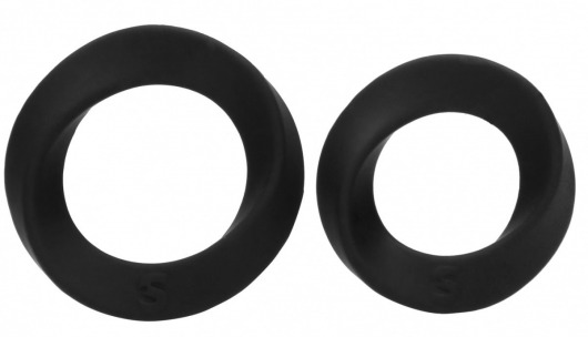 Набор из двух черных эрекционных колец N 86 Cock Ring Set - Shots Media BV - в Тюмени купить с доставкой
