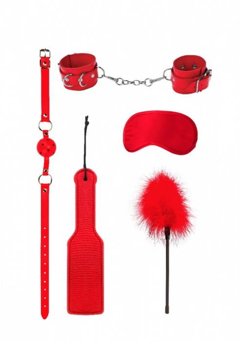 Красный игровой набор БДСМ Introductory Bondage Kit №4 - Shots Media BV - купить с доставкой в Тюмени
