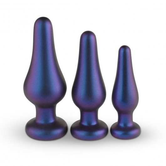 Набор из 3 фиолетовых анальных пробок Comets Butt Plug Set - EDC