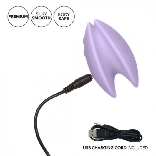 Фиолетовый вибромассажер Rechargeable Pinpoint Silicone Massager - California Exotic Novelties