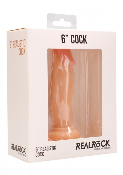 Телесный фаллоимитатор Realistic Cock 6  - 15 см. - Shots Media BV