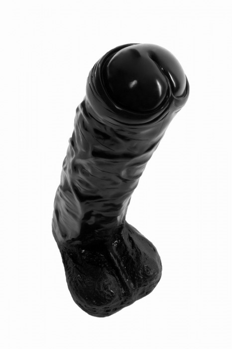 Черный реалистичный фаллоимитатор-гигант - 65 см. - Rubber Tech Ltd
