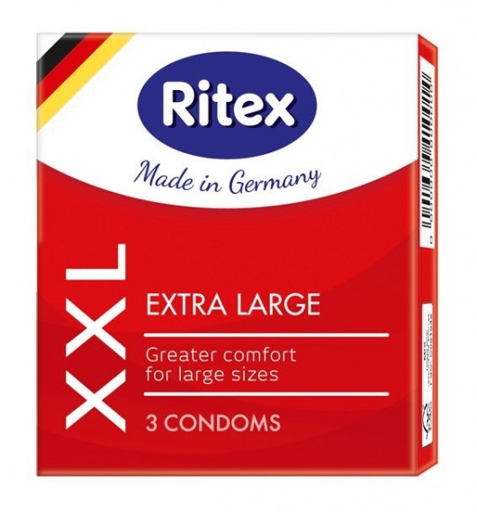 Презервативы увеличенного размера RITEX XXL - 3 шт. - RITEX - купить с доставкой в Тюмени