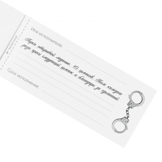 Эротическая игра-купоны «Чековая книжка. Накажи меня» - Сима-Ленд - купить с доставкой в Тюмени