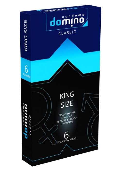 Презервативы увеличенного размера DOMINO Classic King size - 6 шт. - Domino - купить с доставкой в Тюмени
