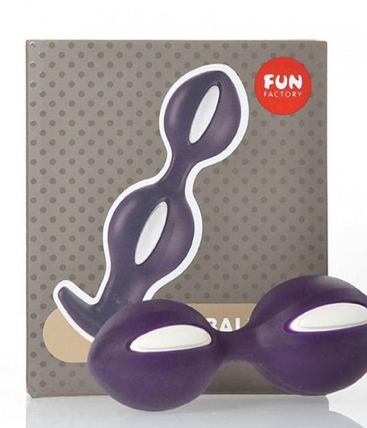 Фиолетовые анальные шарики B BALLS - Fun Factory