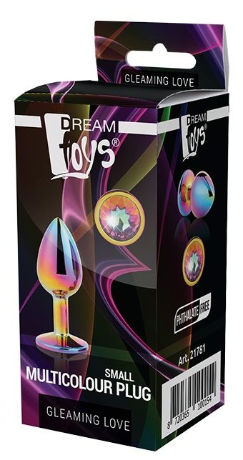 Голографическая анальная втулка с радужным кристаллом - 7,1 см. - Dream Toys - купить с доставкой в Тюмени